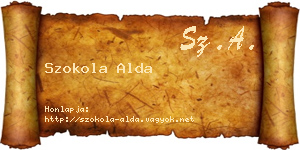 Szokola Alda névjegykártya